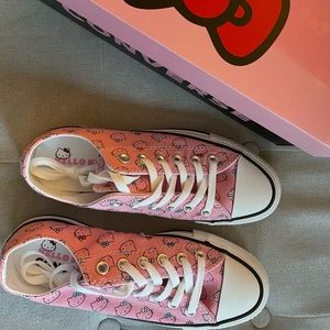 Converse x Sanrio Hello Kitty pink sneakers